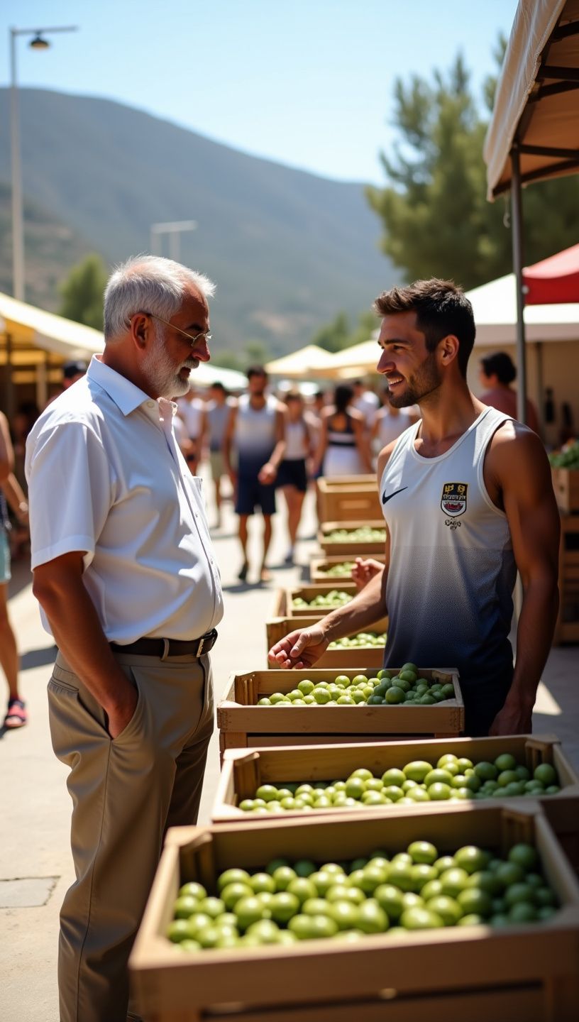 Εξαιρετικό παρθένο ελαιόλαδο σε μπουκάλι με αθλητικό στυλ.