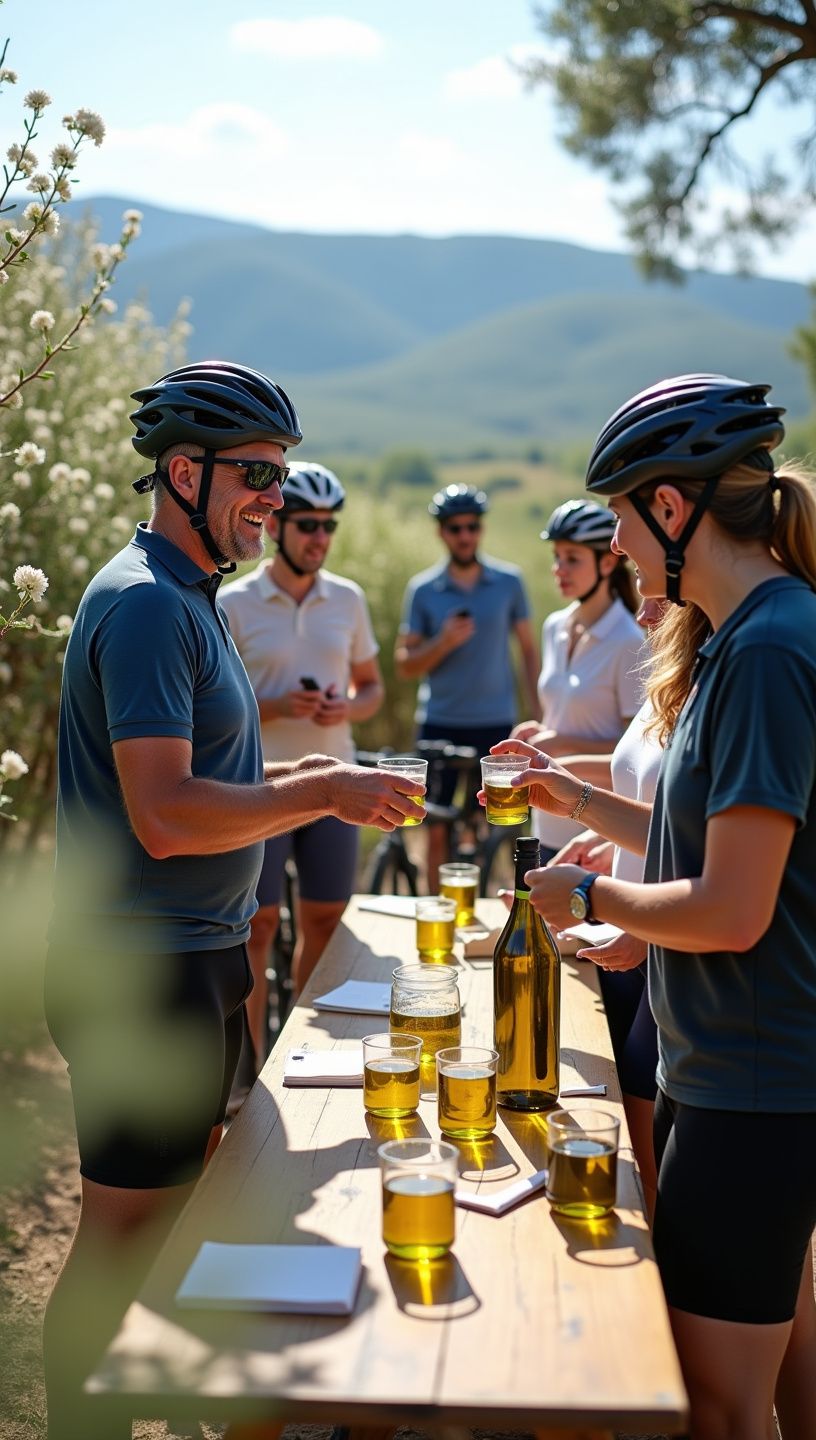 Εκλεκτό ελαιόλαδο σε πιάτο που προετοιμάζεται για αθλητική διατροφή